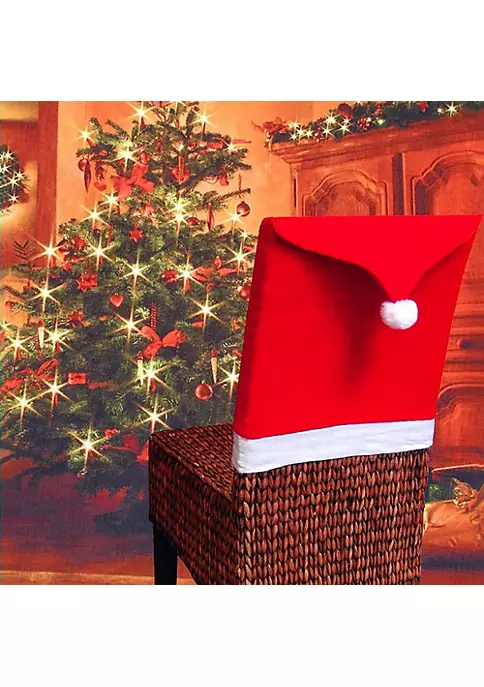 Cheapest ๐ Lexi Home Festive ๐ Christmas Holiday Decorations - Set of 4 Santa Hat Dining Room Chair Covers ๐ 3 Cheapest ๐ Lexi Home Festive ๐ Christmas Holiday Decorations - Set of 4 Santa Hat Dining Room Chair Covers ๐ - Image 3