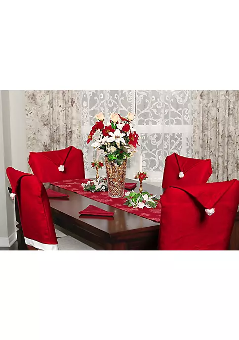 Cheapest ๐ Lexi Home Festive ๐ Christmas Holiday Decorations - Set of 4 Santa Hat Dining Room Chair Covers ๐ 5 Cheapest ๐ Lexi Home Festive ๐ Christmas Holiday Decorations - Set of 4 Santa Hat Dining Room Chair Covers ๐ - Image 5