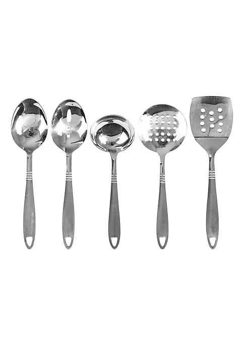 Cheap ๐ Lexi Home Premium Stainless Steel 9" Inch Mini Kitchen Utensils - Set of 5 ๐ 4 Cheap ๐ Lexi Home Premium Stainless Steel 9" Inch Mini Kitchen Utensils - Set of 5 ๐ - Image 4