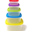 Cheap 🎁 Lexi Home 10 pc. Nested Square Plastic Food Storage Set with Multi-Color Lids 🔔