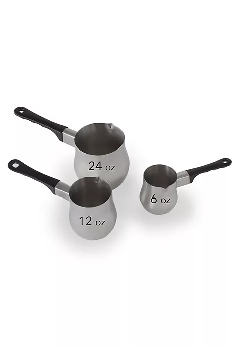 Best Sale 😍 Lexi Home 3 pc. High Quality Stainless Steel Turkish Coffee Maker, Milk Warmer Set 😍 5 Best Sale 😍 Lexi Home 3 pc. High Quality Stainless Steel Turkish Coffee Maker, Milk Warmer Set 😍 - Image 5