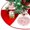 Brand new ⌛ Lexi Home 36 in. Red and White Seasons Greetings 🎄 Christmas Tree 👗 Skirt 😍