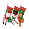 Best Sale ❤️ Lexi Home Large 🎄 Christmas Holiday Stockings - Set of 3 Hanging Legs Stockings 🔔