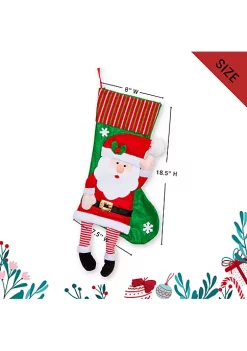Best Sale ❤️ Lexi Home Large 🎄 Christmas Holiday Stockings - Set of 3 Hanging Legs Stockings 🔔 -Cheap Waverly® Store Belk 1152