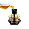 Hot Sale 🧨 Lexi Home Plastic Liquor Shot Dispenser and Pourer Set with Individual Stoppers 🥰