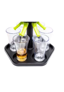 Hot Sale 🧨 Lexi Home Plastic Liquor Shot Dispenser and Pourer Set with Individual Stoppers 🥰 -Cheap Waverly® Store Belk 1157