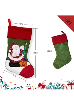 Best deal 😀 Lexi Home Large 🎁 Christmas Holiday Stockings - Set of 3 Embroidered Stockings 👏 -Cheap Waverly® Store Belk 1192