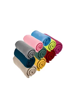 Flash Sale 🌟 Lexi Home Versatile 50 x 60 Cozy Premiuim Fleece Throw Blanket – Assorted 12 Pack ⭐