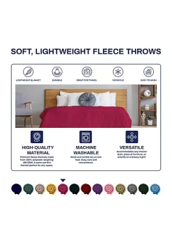 Hot Sale ๐ Lexi Home Versatile 50 x 60 Cozy Premiuim Fleece Throw Blanket โ Orchid Purple Single Pack ๐ 9 Hot Sale ๐ Lexi Home Versatile 50 x 60 Cozy Premiuim Fleece Throw Blanket โ Orchid Purple Single Pack ๐ -Cheap Waverlyยฎ Store Belk 1222