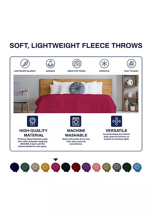 Hot Sale ๐ Lexi Home Versatile 50 x 60 Cozy Premiuim Fleece Throw Blanket โ Orchid Purple Single Pack ๐ 4 Hot Sale ๐ Lexi Home Versatile 50 x 60 Cozy Premiuim Fleece Throw Blanket โ Orchid Purple Single Pack ๐ - Image 4