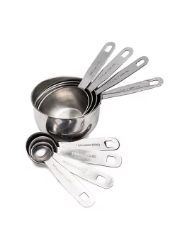 Wholesale ⭐ Lexi Home Premium 8 pc. Stainless Steel Measuring Cup and Spoon Set 🎁 -Cheap Waverly® Store Belk 1228