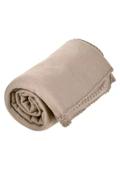 Buy 🥰 Lexi Home Versatile 50 x 60 Cozy Premiuim Fleece Throw Blanket – Creme Brulee Single Pack 😉 -Cheap Waverly® Store Belk 1238