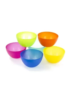 Wholesale 🎁 Lexi Home Colorful Plastic Netted Bowls - Set of 6 🎉
