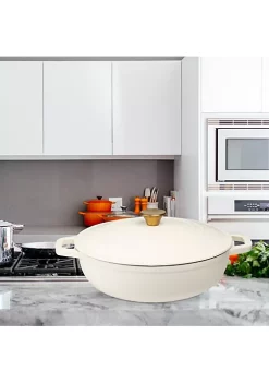 Discount ✔️ Lexi Home Durable Cast Iron Low Pot Dutch Oven - 5QT in Cream 🔥 9 Discount ✔️ Lexi Home Durable Cast Iron Low Pot Dutch Oven - 5QT in Cream 🔥 -Cheap Waverly® Store Belk 1261