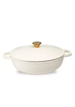 Discount ✔️ Lexi Home Durable Cast Iron Low Pot Dutch Oven - 5QT in Cream 🔥 11 Discount ✔️ Lexi Home Durable Cast Iron Low Pot Dutch Oven - 5QT in Cream 🔥 -Cheap Waverly® Store Belk 1263