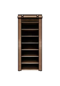 Best deal ✨ Lexi Home Large 8-Tier Brown 30 Pair 👟 Shoe Rack with Cover 👏