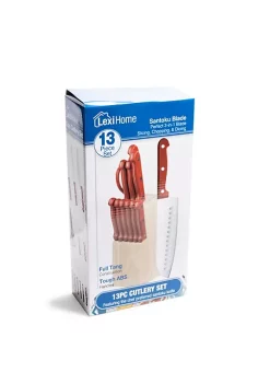 Cheap ⭐ Lexi Home 13 Piece Red Knife Block Set ✨ -Cheap Waverly® Store Belk 1298