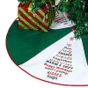 Hot Sale 🔔 Lexi Home 36 in. Green and White Seasons Greetings 🎄 Christmas Tree 👗 Skirt 👍
