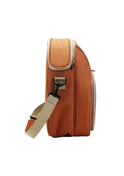 Buy 🎉 Lexi Home Insulated Wine Cooler Caddy Tote Bag with Wine Glasses and Cheese Board Set 🔥 -Cheap Waverly® Store Belk 1316