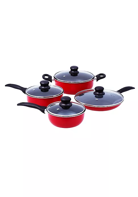 Flash Sale ๐ Lexi Home Thermal Conducting Aluminum Non-Stick Cookware 8 Piece Set - Red ๐ 2 Flash Sale ๐ Lexi Home Thermal Conducting Aluminum Non-Stick Cookware 8 Piece Set - Red ๐ - Image 2