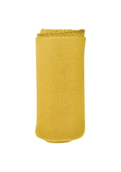 New 😀 Lexi Home Versatile 50 x 60 Cozy Premiuim Fleece Throw Blanket – Yellow Single Pack 🎉
