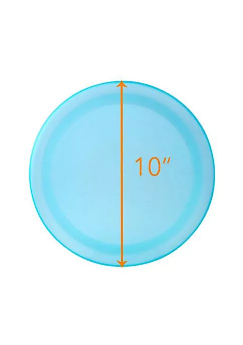 Best Pirce 😀 Lexi Home Colorful Plastic Netted 10" Inch Dinner Plates- Set of 4 ⭐ 4 Best Pirce 😀 Lexi Home Colorful Plastic Netted 10" Inch Dinner Plates- Set of 4 ⭐ - Image 4
