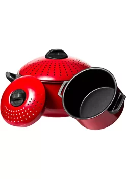 Wholesale 🤩 Lexi Home High-Quality Carbon Steel 2 QT & 4 QT Pasta Stock Pot 😀