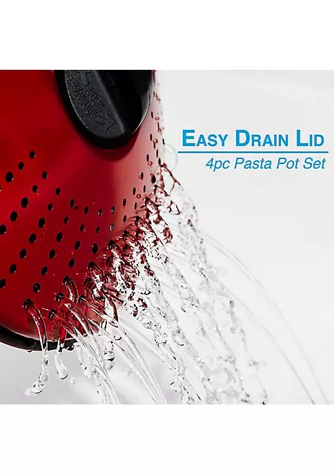 Wholesale 🤩 Lexi Home High-Quality Carbon Steel 2 QT & 4 QT Pasta Stock Pot 😀 4 Wholesale 🤩 Lexi Home High-Quality Carbon Steel 2 QT & 4 QT Pasta Stock Pot 😀 - Image 4