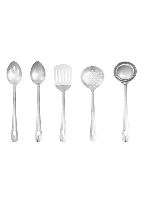 Best reviews of ๐ฅฐ Lexi Home Premium Stainless Steel 13" Inch Supreme ๐จ Hammered Kitchen Utensils - Set of 5 ๐ 4 Best reviews of ๐ฅฐ Lexi Home Premium Stainless Steel 13" Inch Supreme ๐จ Hammered Kitchen Utensils - Set of 5 ๐ - Image 4