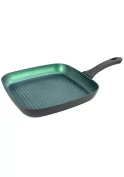 Best reviews of 👏 Lexi Home 11" Inch Green Aluminum Square Griddle Pan - Ceramic 🧥 Coated ✔️
