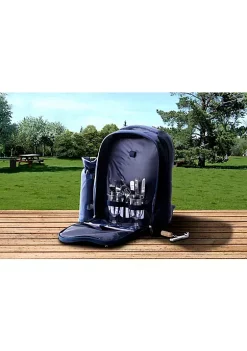 New 💯 Lexi Home Insulated Picnic Basket Set Lunch Tote 🎒 Backpack Cooler - Picnic Set for 2 🔔 -Cheap Waverly® Store Belk 1436