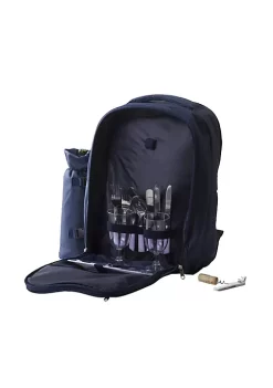 New 💯 Lexi Home Insulated Picnic Basket Set Lunch Tote 🎒 Backpack Cooler - Picnic Set for 2 🔔 -Cheap Waverly® Store Belk 1437