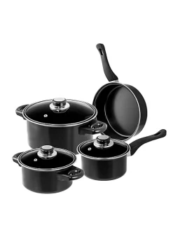 Cheapest ✨ Lexi Home 7 Piece Carbon Steel Nonstick Petite Cookware Set - Black 👏 -Cheap Waverly® Store Belk 1489