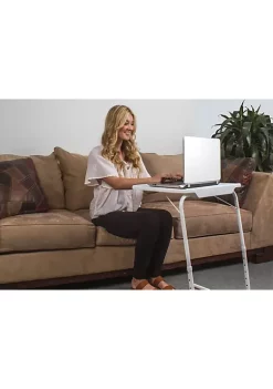 Outlet 🤩 Lexi Home Adjustable Comfy TV Table - White 🎁 -Cheap Waverly® Store Belk 1496