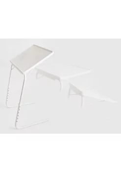 Outlet 🤩 Lexi Home Adjustable Comfy TV Table - White 🎁 -Cheap Waverly® Store Belk 1498