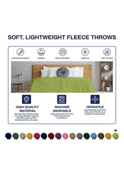 Best reviews of ✔️ Lexi Home Versatile 50 x 60 Cozy Premiuim Fleece Throw Blanket – Lime Green 24 Pack 🤩 -Cheap Waverly® Store Belk 1516