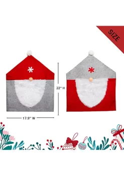 Buy ✨ Lexi Home Festive 🔔 Christmas Holiday Decorations - Set of 4 Gnome Dining Room Chair Covers 🧨 -Cheap Waverly® Store Belk 1521