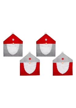 Buy ✨ Lexi Home Festive 🔔 Christmas Holiday Decorations - Set of 4 Gnome Dining Room Chair Covers 🧨 -Cheap Waverly® Store Belk 1523