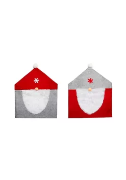 Buy ✨ Lexi Home Festive 🔔 Christmas Holiday Decorations - Set of 4 Gnome Dining Room Chair Covers 🧨 -Cheap Waverly® Store Belk 1525