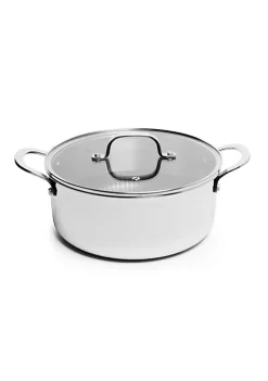 Brand new 🥰 Lexi Home Stainless Steel Diamond Tri-ply Kitchen 4.8 QT Dutch Oven Casserole with Glass Lid- Nonstick Heat Resistant Kitchen Cookware 😀 -Cheap Waverly® Store Belk 1549