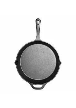 Budget 🌟 Lexi Home Durable Pre Seasoned Cast Iron 12 Inch Frying Pan 🛒