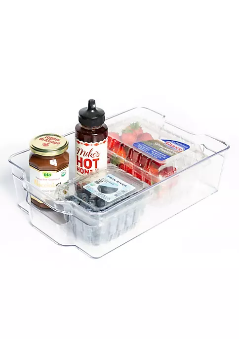 Wholesale ⌛ Lexi Home Eco Conscious 13" x 8" Clear Acrylic Fridge Organizer Tray 🌟 2 Wholesale ⌛ Lexi Home Eco Conscious 13" x 8" Clear Acrylic Fridge Organizer Tray 🌟 - Image 2
