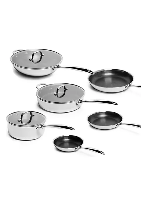 Promo 🌟 Lexi Home Stainless Steel Diamond Tri-ply Kitchen 9 Piece Cookware Set - Nonstick Heat Resistant Kitchen Cookware 👏 1 Promo 🌟 Lexi Home Stainless Steel Diamond Tri-ply Kitchen 9 Piece Cookware Set - Nonstick Heat Resistant Kitchen Cookware 👏