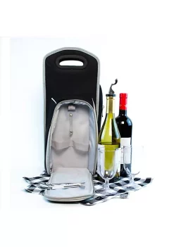 Cheap 🤩 Lexi Home 7 Pcs Wine Carrier Tote Bag - Insulated Wine Bottle Caddy Picnic Set Grey / Red 🛒 -Cheap Waverly® Store Belk 1644