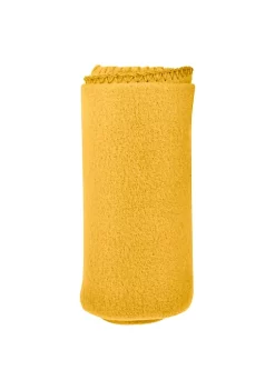 Hot Sale 👍 Lexi Home Versatile 50 x 60 Cozy Premiuim Fleece Throw Blanket – Mustard Yellow 12 Pack ⭐