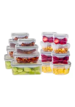 Best Pirce 🤩 Lexi Home Durable Meal Prep Plastic Food Containers with Snap Lock Lids - Set of 32 😀