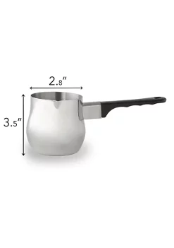 Best Pirce 🛒 Lexi Home 12 oz. High Quality Stainless Steel Turkish Coffee Maker, Milk Warmer 💯 -Cheap Waverly® Store Belk 1683