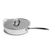 Budget 😀 Lexi Home Stainless Steel Diamond Tri-ply Kitchen 4.2 QT. Saute Pan with Glass Lid - Nonstick Heat Resistant Kitchen Cookware ❤️