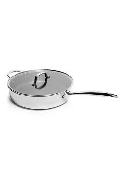 Budget 😀 Lexi Home Stainless Steel Diamond Tri-ply Kitchen 4.2 QT. Saute Pan with Glass Lid - Nonstick Heat Resistant Kitchen Cookware ❤️ 11 Budget 😀 Lexi Home Stainless Steel Diamond Tri-ply Kitchen 4.2 QT. Saute Pan with Glass Lid - Nonstick Heat Resistant Kitchen Cookware ❤️ -Cheap Waverly® Store Belk 1720