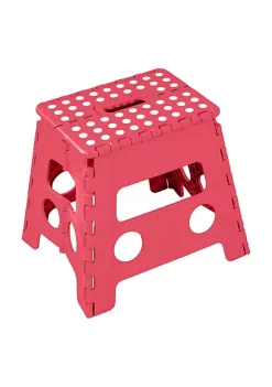 Deals 🥰 Lexi Home Foldable Space Saving Step Stool 12" inch - Red 👍